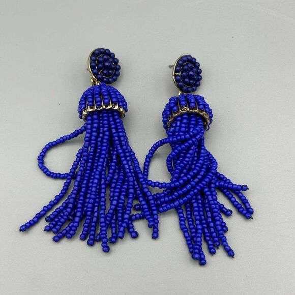 Blue Beaded Earrings‎ Dangle Sugarfix Pierced Earring Jewelry - Picture 1 of 8